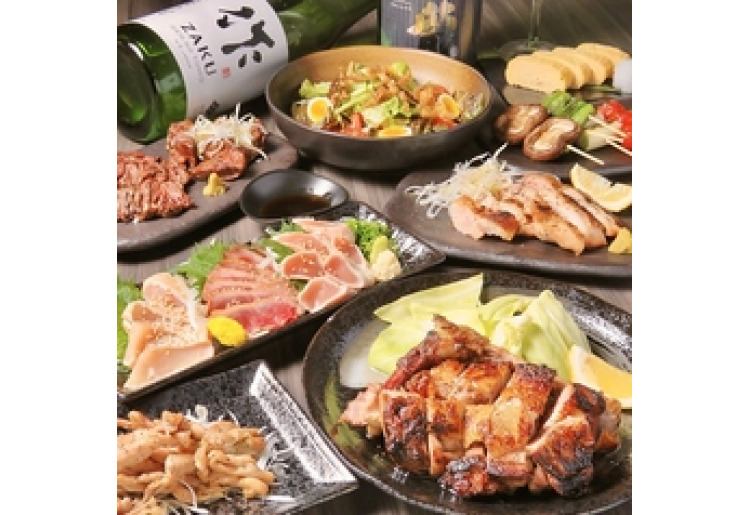 【デザート付♪】メインは大山地鶏一枚焼きの定番コース◎<7品>3000円